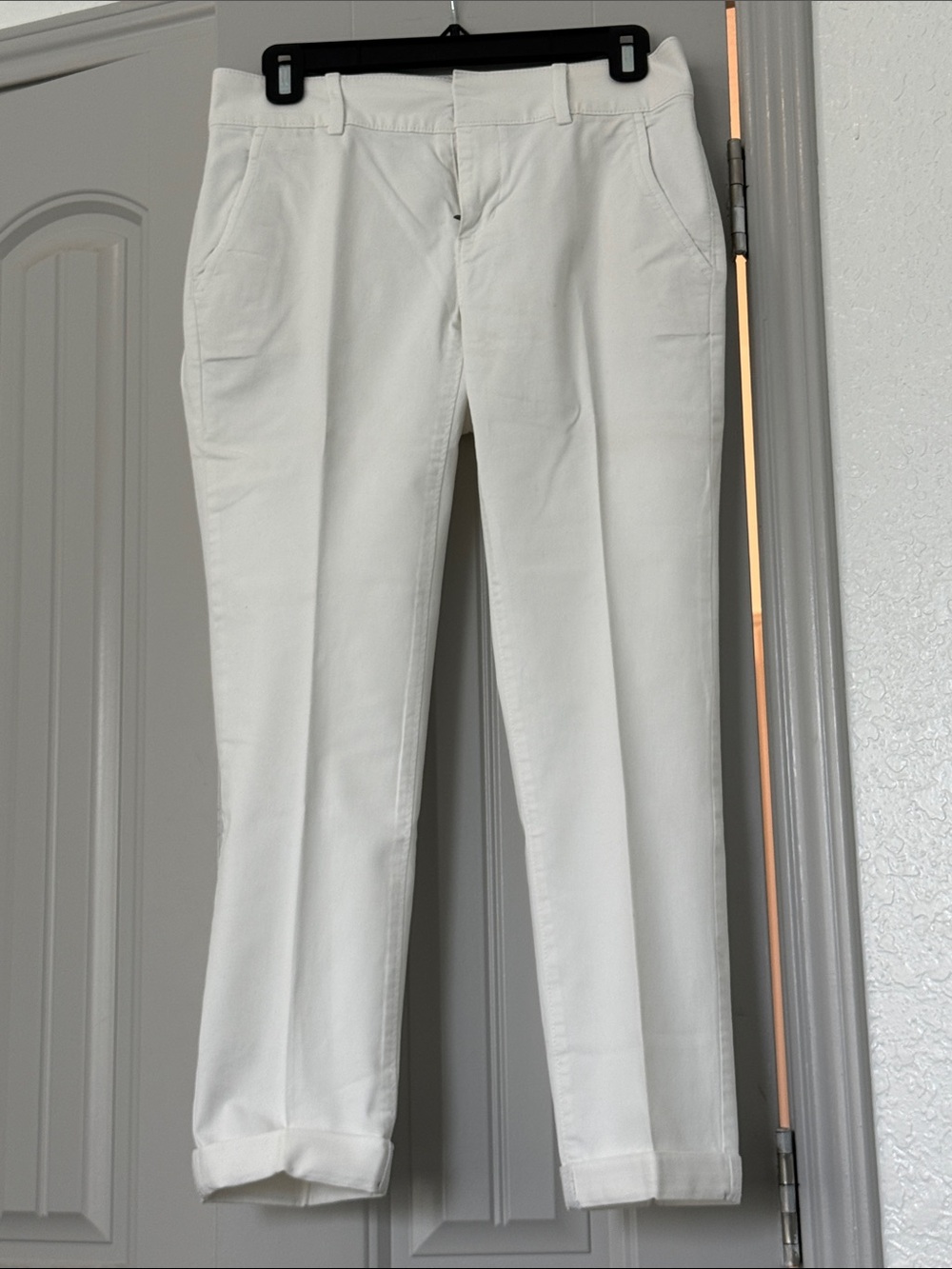 LOFT White Cropped Ankle Pants